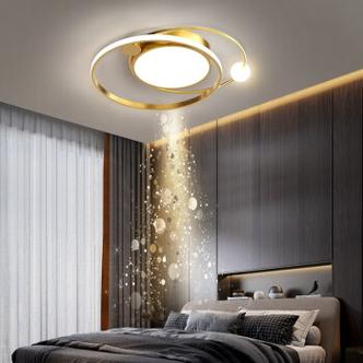 名匠风 2021新款卧室灯北欧轻奢灯具现代简约led吸顶灯家用温馨房间灯